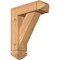 Ekena Millwork Traditional Arts and Crafts Smooth Bracket w/ Offset Brace, Western Red Cedar, 5 1/2"W x 16"D x 20"H BKT0604X16X20TRA03SWR - alternate 1